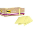 thumbnail image 1 of Post-it® Recycled Super Sticky Notes - 70 - 3" x 3" - Square - 70 Sheets per Pad - Canary Yellow - Adhesive - 12 / Pack | Bundle of 10 Packs, 1 of 1
