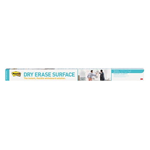 Post-it Self-Stick Dry Erase Surface Film, 6 x 4-Ft, 24 Sq. Ft