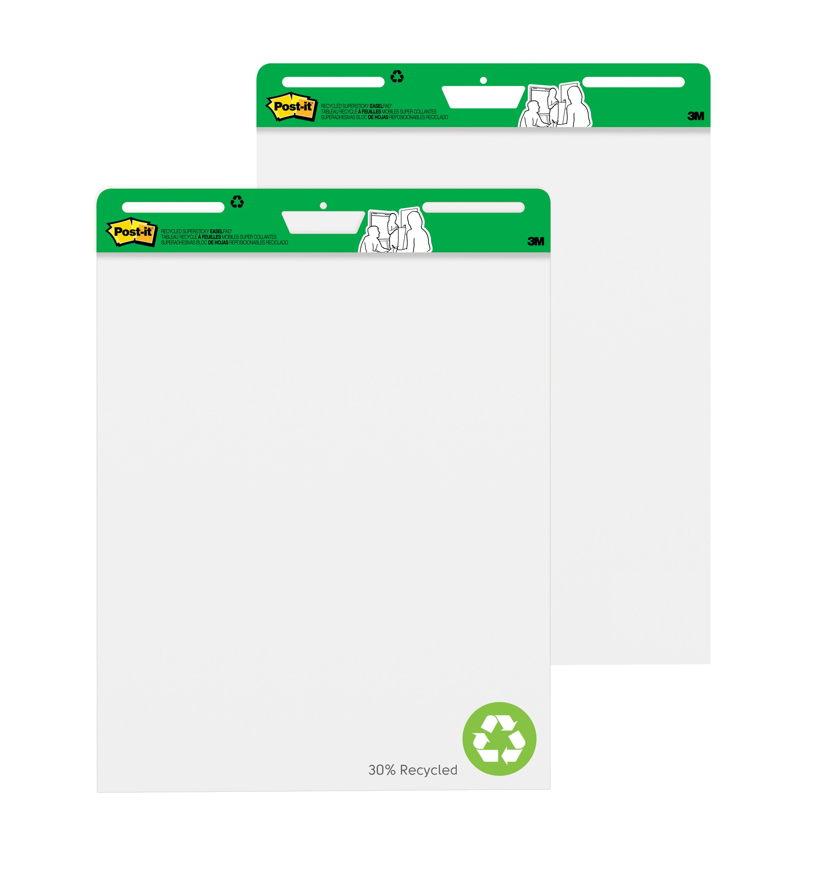 Post-it Super Sticky Easel Pads, 25 in. x 30 in., White, 4 Pads 