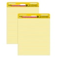 Postit SelfStick Easel Pads, Yellow, 25" x 30", 2 Pads