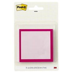 Post-it Square Notes Pink SPE-33-1, 2.9in x 2.8in (73.6mmx71mm), 75 sheet, 100% PEFC, SGSCH-PEFC-COC-110078 (Case of 24) SKU 7100404377