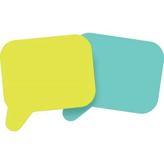 Post-it Super Sticky Die-Cut Notes 150 x Assorted - 3" x 3" - Thought Bubble - 75 Sheets per Pad - Assorted - Die-cut, Self-adhesive - 2 / Pack