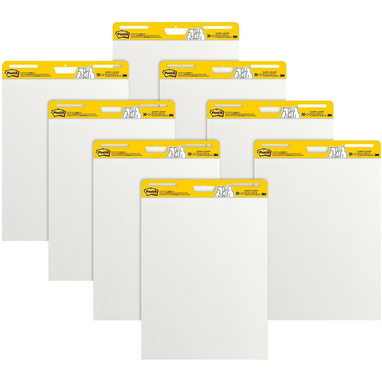 Post-it Super Sticky Easel Pads, Lined, 25 x 30, Yellow, Pack Of