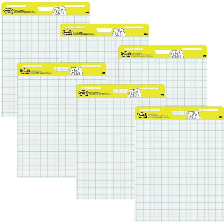 Post-it Super Sticky Easel Pad 25 x 30 White with Grid 30 Sheets/Pad 560