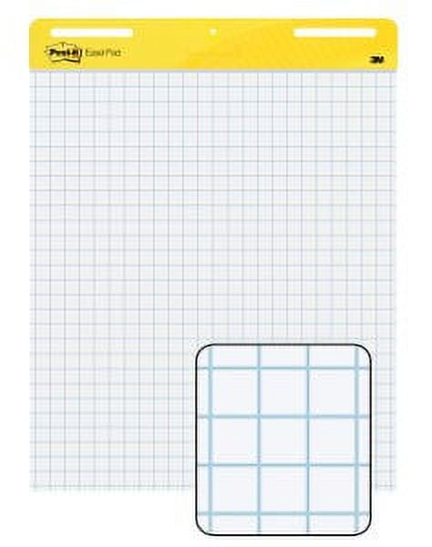 Post-it Self-Stick Easel Pads, White with Grid, 25 x 30-Inches, 30