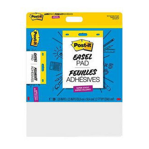 Post-it Super Sticky Easel Pad 566BSS, 20 in x 23 in (50.8 cm x 58.4 cm), 20 Sheets/Pad, 1 Pad