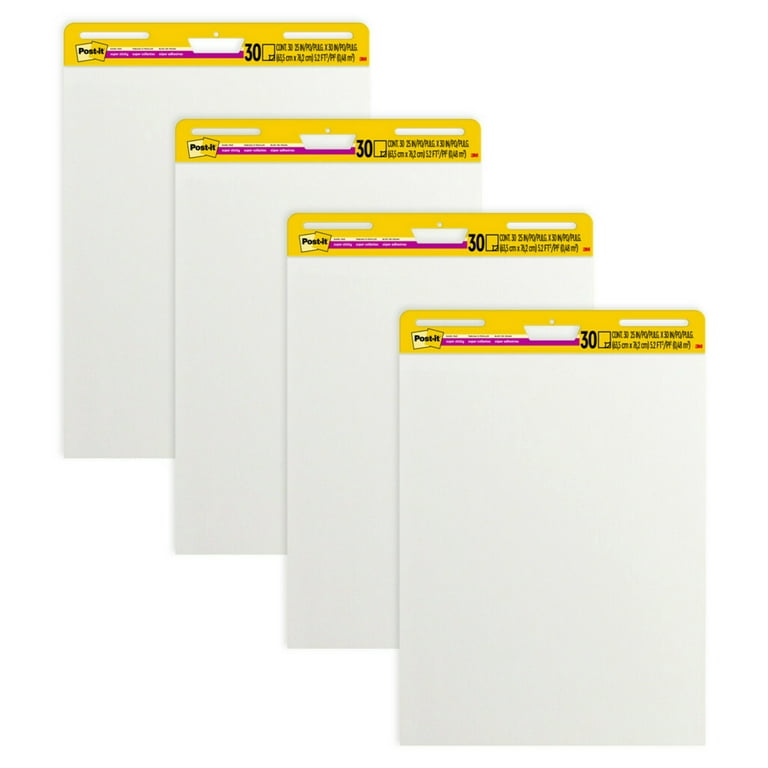 Post-it Super Sticky Easel Pad, 25 x 30 Inches, 30 Sheets/Pad, 1 Pad  (559SS), Large White Premium Self Stick Flip Chart Paper, Super Sticking  Power