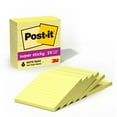 thumbnail image 1 of Post-it Super Sticky Lined Notes, 4" x 4", Canary Yellow, 6 Pads, 1 of 11