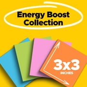 Post-it Super Sticky Notes, 3in x 3in, Energy Boost, 24 Pads