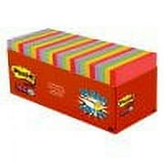 Post-it® Super Sticky Notes, 3 in x 3 in, Marrakesh Collection, 24 Pads/Pack, 70 Sheets/Pad, Cabinet Pack