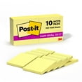 thumbnail image 1 of Post-it® Super Sticky Notes, 3" x 3", Canary Yellow, Pack Of 10 Pads, 1 of 10