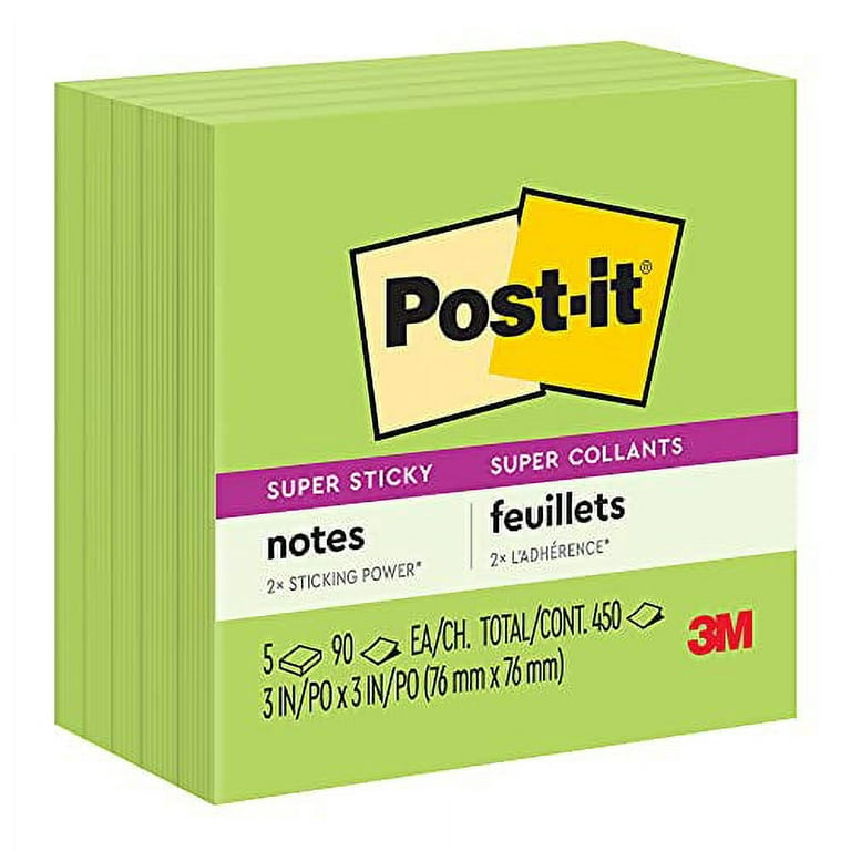 Post-it® Notes Super Sticky PAD,POST-IT 3X3 5,NE 654-5SSAN, 1