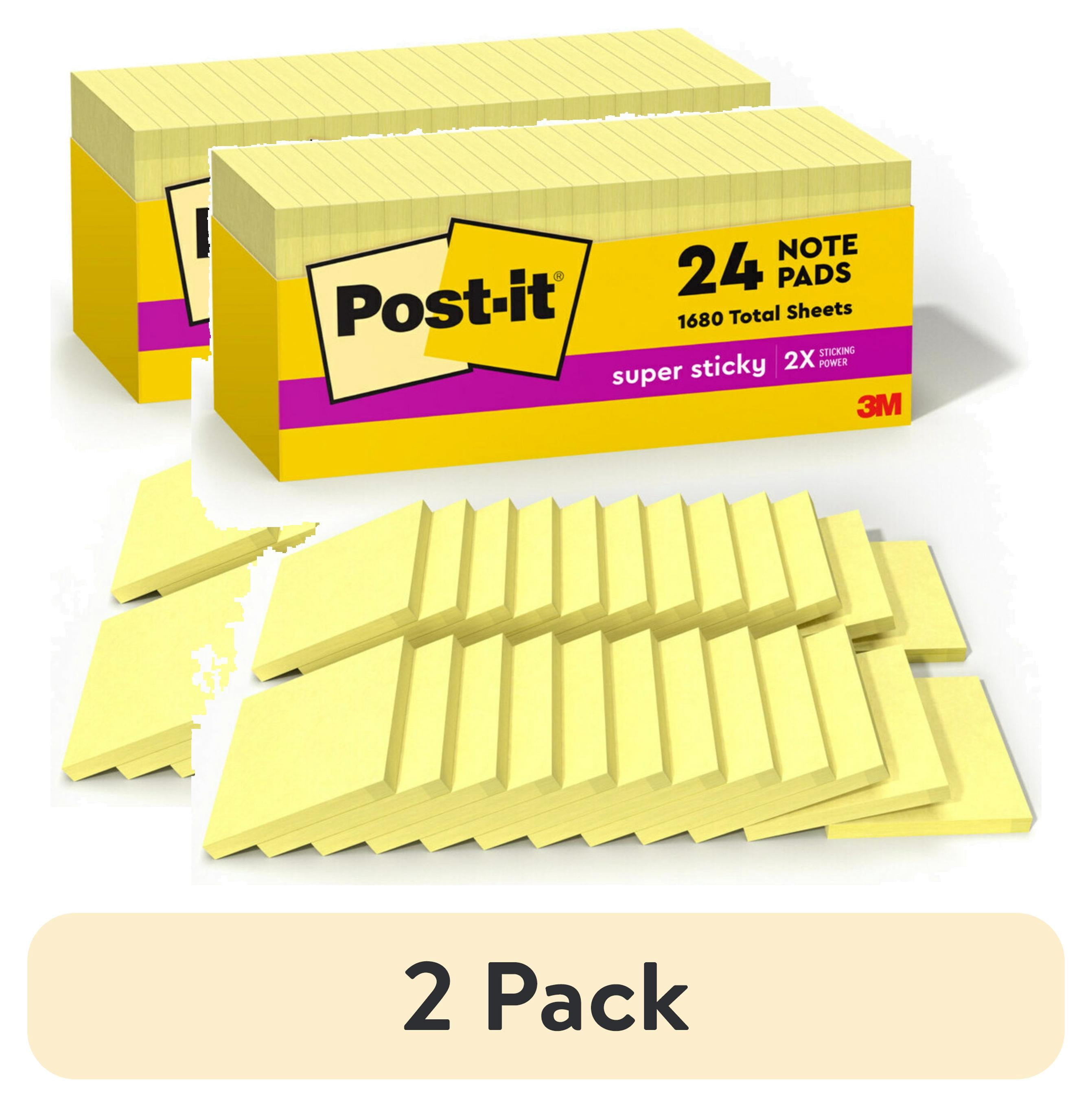 Post-It Lined Notes Super Sticky Canary 101 X 152mm - 5-Pack - View #2