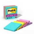 thumbnail image 1 of Post-it Super Sticky Notes, Supernova Neons Collection, 3 in. x 3 in., 90 Sheets, 5 Pads, 1 of 17
