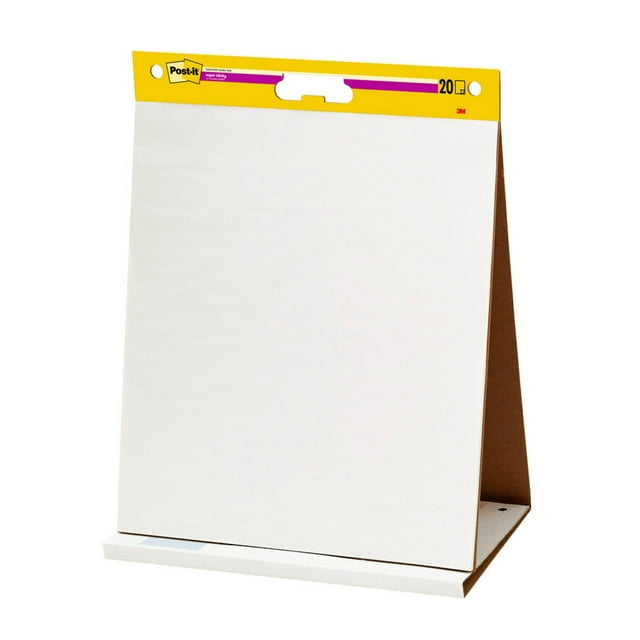 Postit® Super Sticky Tabletop Easel Pad, 20 in. x 23 in., White, 20