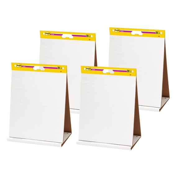 Post-it Super Sticky Tabletop Easel Pad, White, Lined, 20 in. x 23 in., 1 Pads
