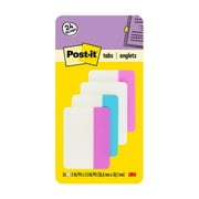 Post-it Tabs File Tabs, 2 x 1 1/2, Assorted Pastel, 24/Pack