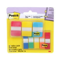 Post-it Tabs and Flags Combo Pack, 1 in Wide Tabs and .47 in Wide Flags, Assorted Colors, 36 Tabs and 100 Flags