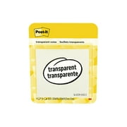 Post-it Transparent Notes, Clear, 2.8 in. x 2 .8 in., 36 Sheets, 1 Pad