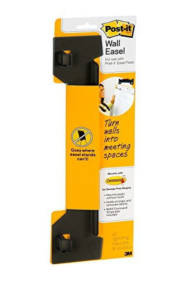 Smoke Gray Plastic Wall-Mounted Easel Hanger Set