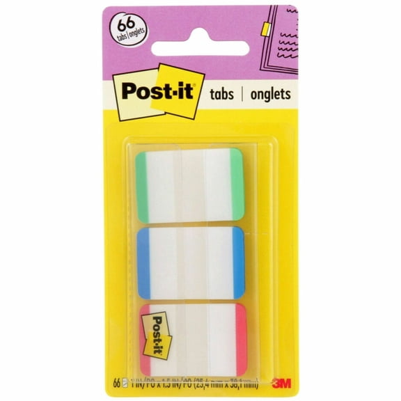 Post-it, MMM686LGBR, Durable Tabs, 66 / Pack