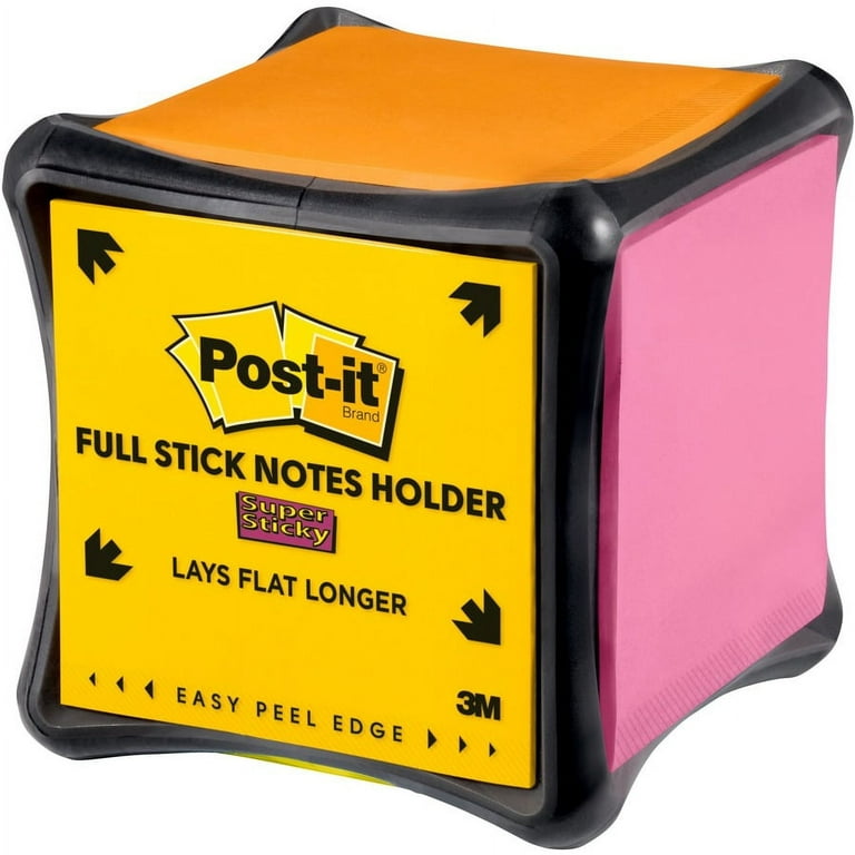 Post-it® Super Sticky Full Adhesive Notes Cube - Black