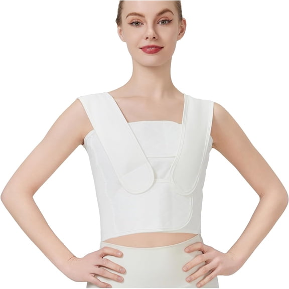 Post-mastectomy compression without reconstruction, post-breast surgery compression bandage, minimally invasive surgery chest bandage compression bandage, medical recovery elastic bandage ()