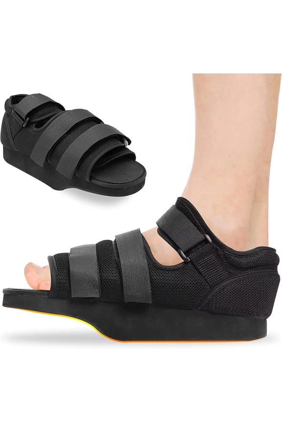 Post op Shoes for Broken Toe Surgery Forefoot Offloading Healing Boot Post Surgical Wedge Foot Splint for Surgery for Men and Women (S)