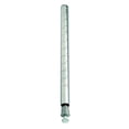 thumbnail image 1 of Post with Leveling Legs, 74"H, numbered grooves in 1" increments, includes (1) W-PLI and (1) W-PLB (pre-inserted), chrome plated finish, NSF, 1 of 1