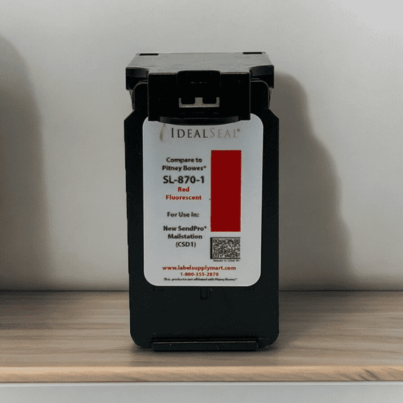 Postage Ink Replacement (1 Pack) SL-870-1 Red Ink Cartridge for New SendPro Mailstation (CSD1) Compatible