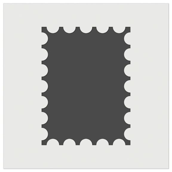 Postage Stamp Border DIY Cookie Wall Craft Stencil - 7.0 Inch
