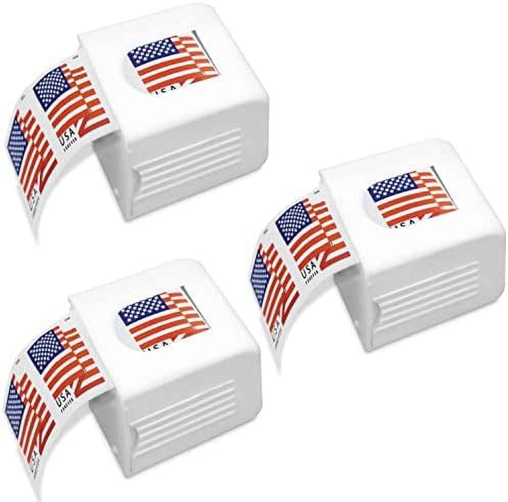 Hakol Postage Stamp Dispenser for A Roll of 100 Stamps, Lightweight Plastic Stamp Roll Holder for US Forever Stamps Is Compact and Impact-Resistant