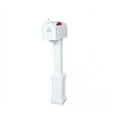 thumbnail image 1 of Postal Ambrose White Post Mount Mailbox, Rust Proof, High Capacity, 1 of 4