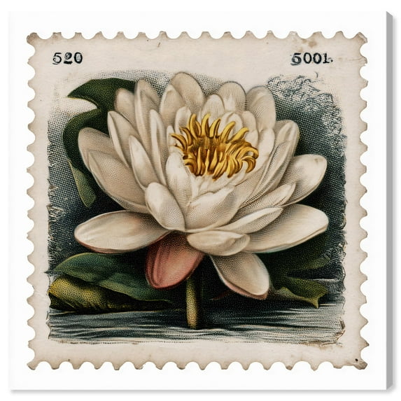Postal Bloom II Canvas Print Cute Art Prints by Art Remedy, Gallery Wrapped, 16 x 16