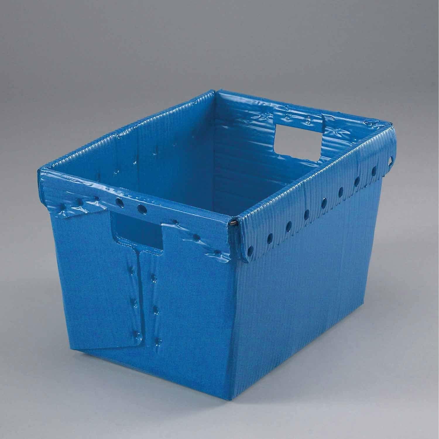 Postal Mail Tote Without Lid, Corrugated Plastic, Blue, 18-1/2x13-1 ...