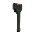 thumbnail image 1 of Postal Pro Hampton Plastic Mailbox and Post Kit - Black, 1 of 8