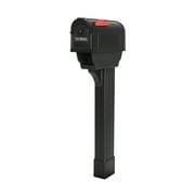 Postal Pro Hampton Plastic Mailbox and Post Kit - Black
