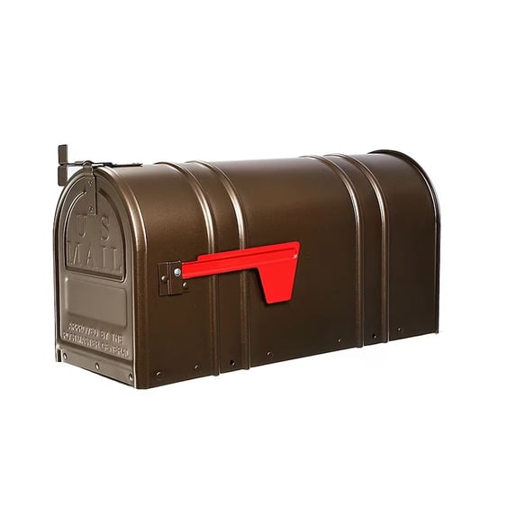 Postal Pro Metal Large Mailbox Bronze