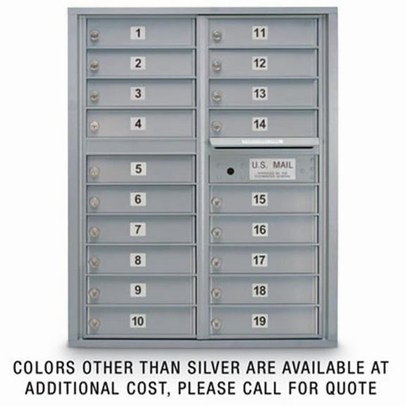 Postal Products Unlimited N1029440 19 Door Standard 4C Front Loading Mailbox