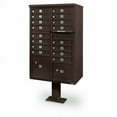 thumbnail image 1 of Postal Products Unlimited, Inc. 16 Door Front Load 4C Horizontal Cluster Box Unit with 2 Parcel Lockers, 1 of 1