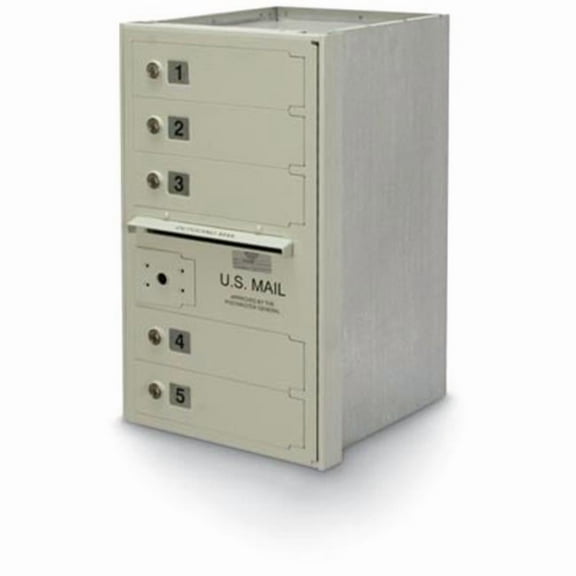 Postal Products Unlimited N1027862 5-Door Horizontal Mailbox 4C High Security, 130