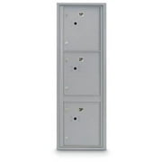 Postal Products Unlimited N1029412BRNZ 3 Parcel Door Locker 4C Front Loading Mailbox - Bronze