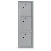 Postal Products Unlimited N1029412GLD 3 Parcel Door Locker 4C Front Loading Mailbox - Gold