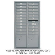Postal Products Unlimited N1029415BRNZ 20 Door Standard 4C Mailbox with 2 Parcel Lockers - Bronze