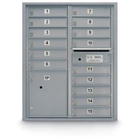 Postal Products Unlimited N1029441BRNZ 15 Door Standard 4C Front Laoding Mailbox - Bronze