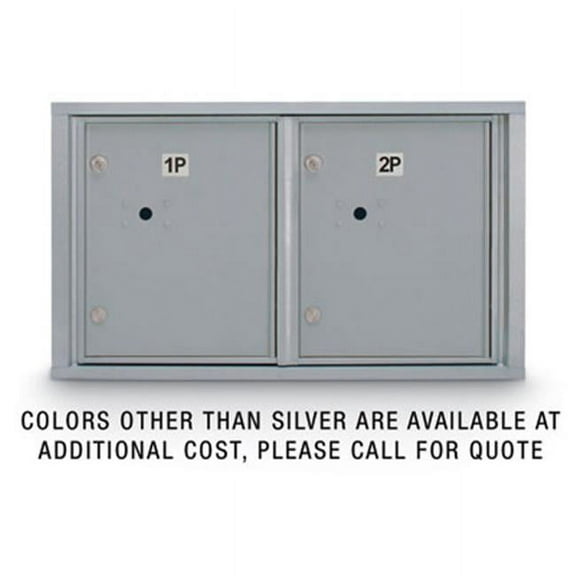 Postal Products Unlimited N1029449GLD Standard 4C Mailbox with 2 Horizontal Parcel Lockers - Gold