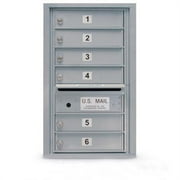 Postal Products Unlimited N1029453SND 6 Door Standard 4C Mailbox - Sandstone