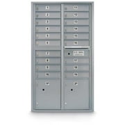 Postal Products Unlimited N1029454BRNZ 19 Door Standard 4C Mailbox with 2 Parcel Lockers - Bronze
