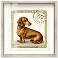thumbnail image 1 of Postal Pup Shadowbox Print Cute Art Prints by Art Remedy, Blonde Frame, 12 x 12, 1 of 6