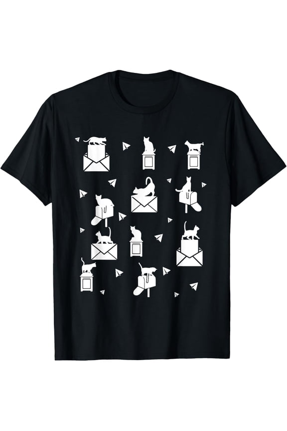 Postal Uniforms Letter Carrier - Postal Worker Cat Mailman T-Shirt